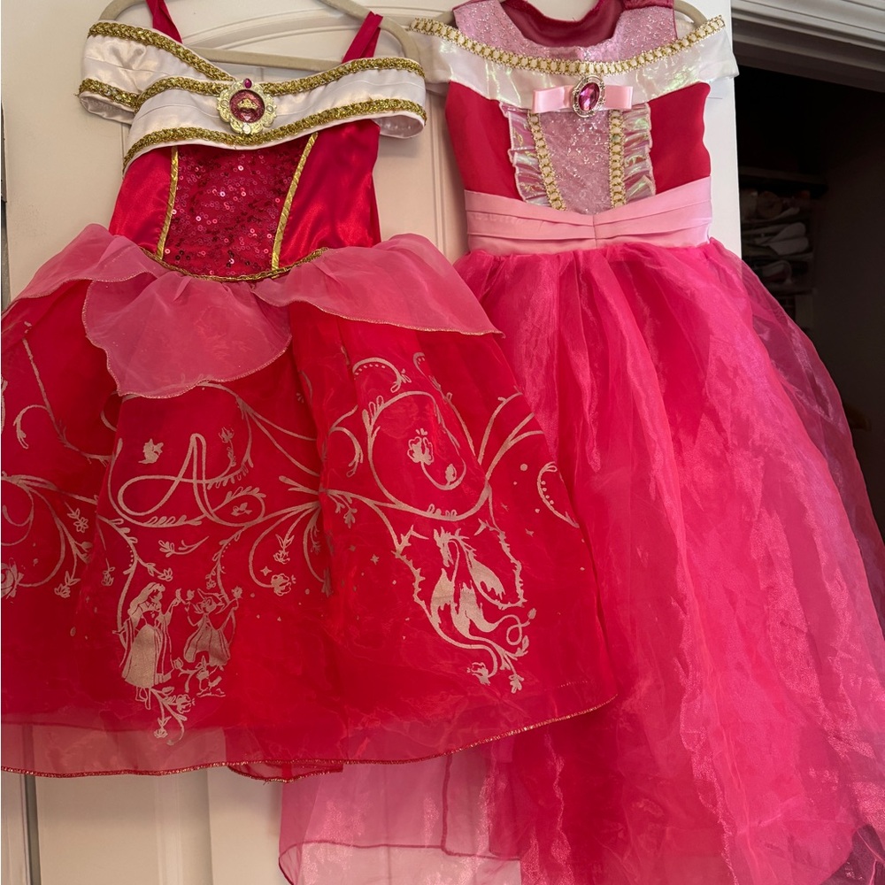 Princess Dress Costume Set - Aurora Princess Dresses Size 3/4 and 5/6 girls